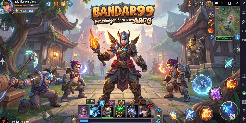 Tampilan gameplay seru di dunia fantasi BANDAR99.