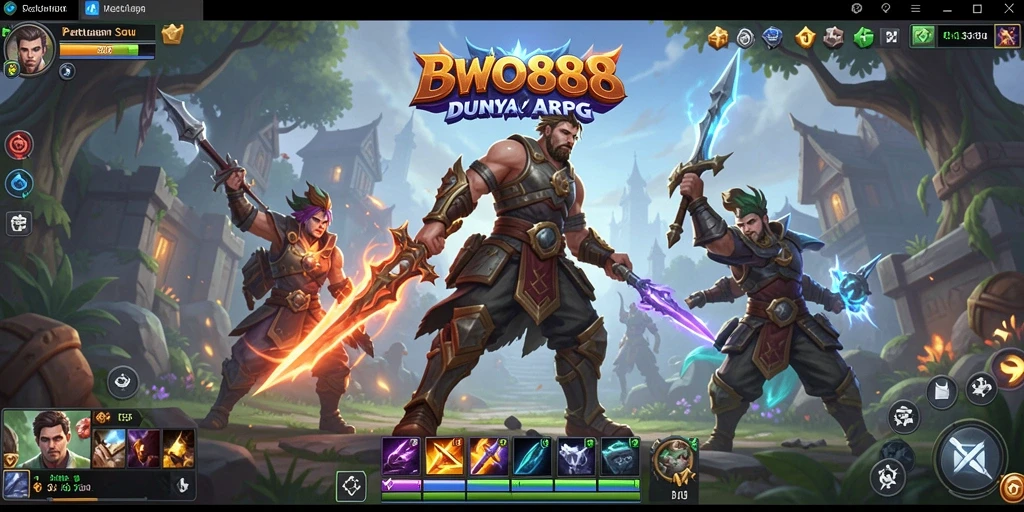 Tampilan gameplay BWO888 yang seru dan mendebarkan dalam pertempuran ARPG.