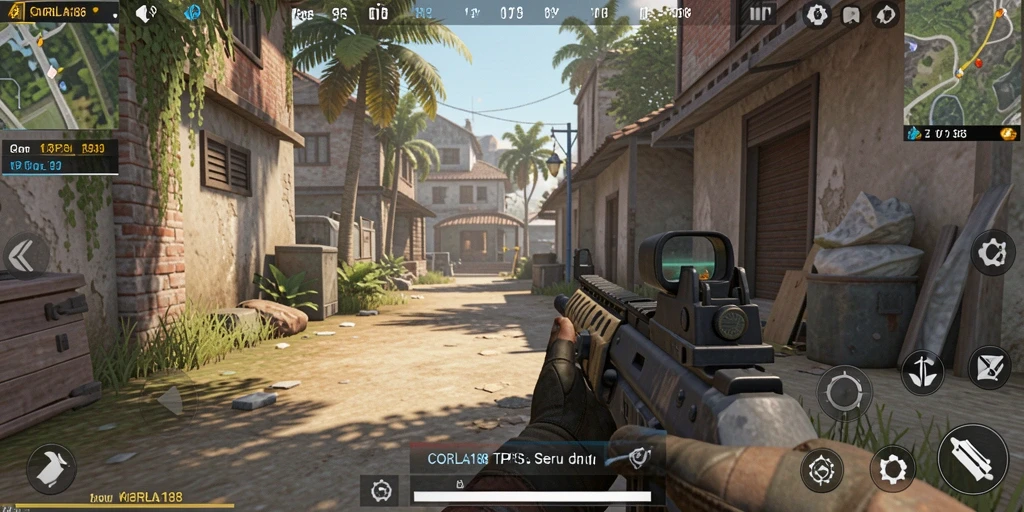 Gambar permainan gameplay TPS yang menegangkan di CORLA188.