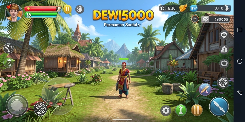 Tampilan menarik dari gameplay DEWI5000 yang seru dan menyenangkan.