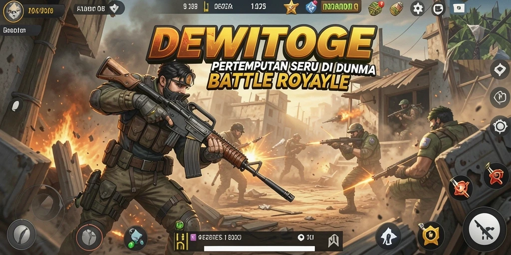 Tangkapan layar gameplay DEWITOGEL menampilkan aksi pertempuran yang mendebarkan.