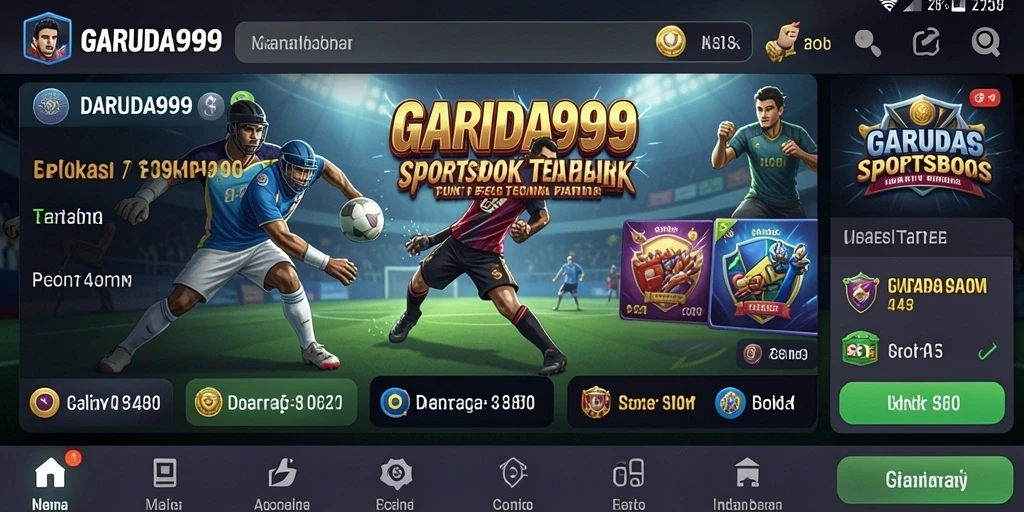 Tampilan gameplay Sportsbook GARUDA999 yang menarik dan interaktif.