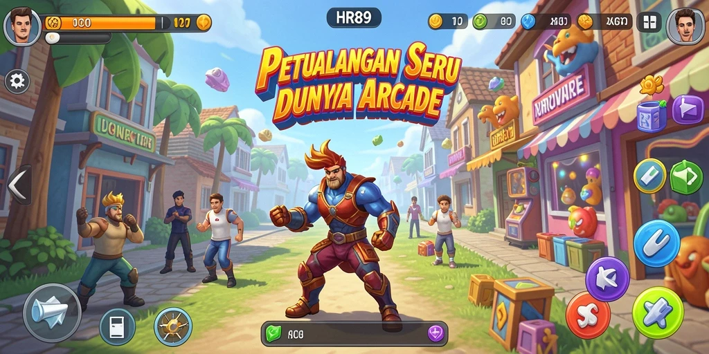 Tampilan gameplay HR89 yang menegangkan dan penuh warna.