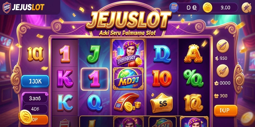 Tampilan utama JEJUSLOT dengan aksi seru dan gameplay mendebarkan.