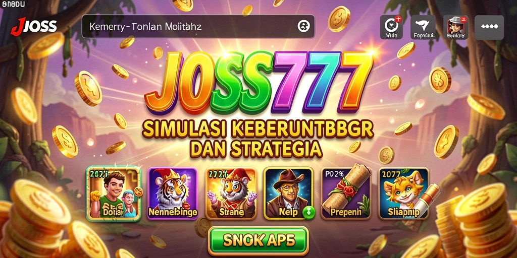 Screenshot gameplay JOSS777 menunjukkan simulasi yang menarik dan interaktif.