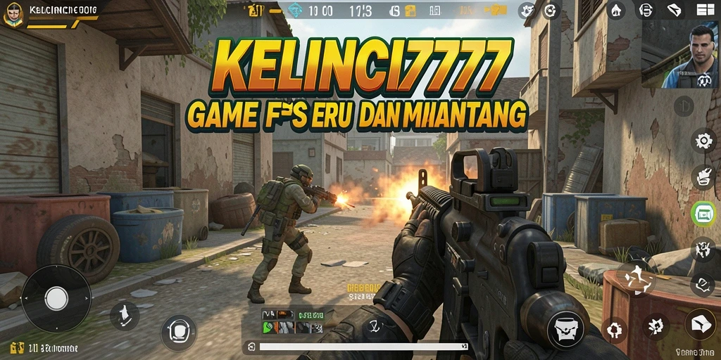 Tangkapan layar KELINCI777 menampilkan aksi tembak-menembak intens di peta yang beragam.