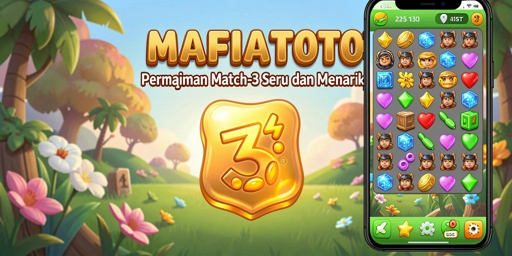 Tampilan gameplay MAFIATOTO yang seru dalam genre Match-3.
