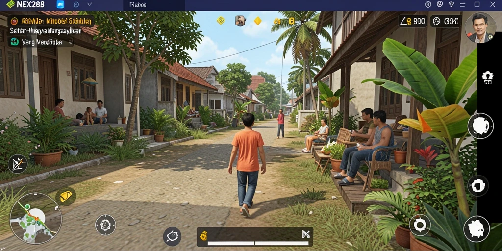 Tampilan menarik dari gameplay simulation NEX288 yang mendalam.