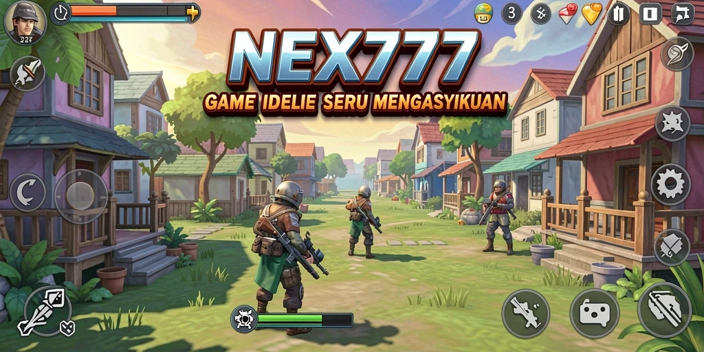 Tampilan gameplay NEX777 menunjukkan aksi Idle yang menarik.