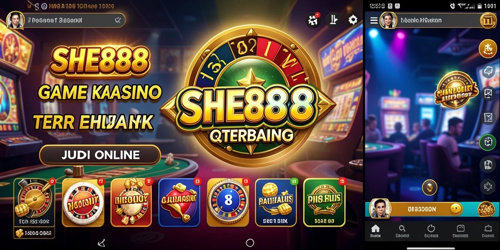 Screenshot gameplay <strong>SHE888</strong> menampilkan suasana kasino yang memukau.