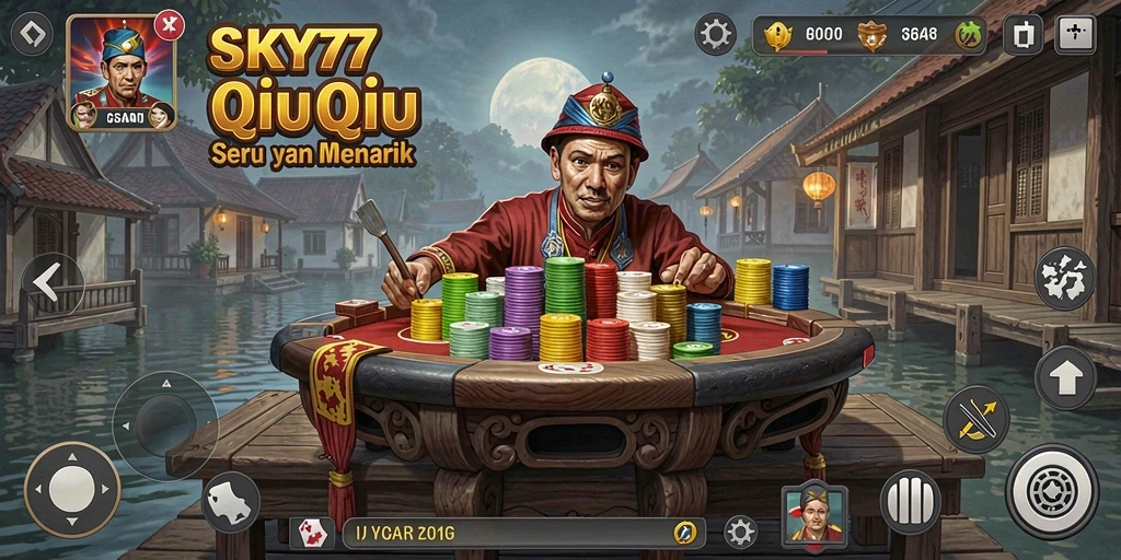 Tampilan gameplay QiuQiu yang menarik di SKY77.
