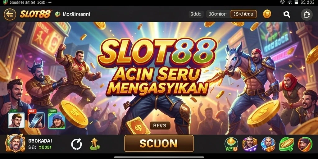 Screenshot utama SLOT88 menampilkan aksi yang mendebarkan dan grafis menawan.