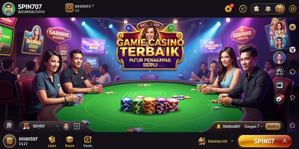 Tampilan gameplay Live Casino yang menarik di SPIN707 dengan dealer profesional.