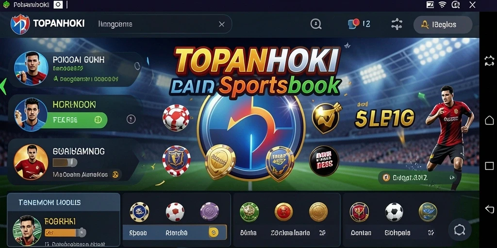Screenshot gameplay Sportsbook menampilkan tampilan menarik dari aplikasi TOPANHOKI.