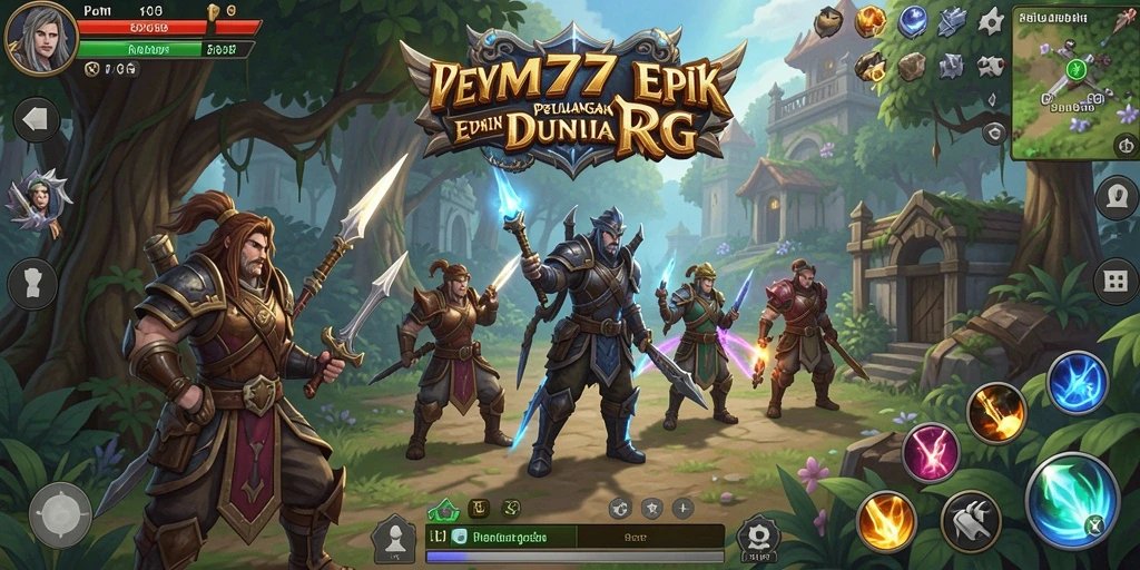 Tampilan gameplay VM777 yang memukau dan seru dalam dunia RPG.