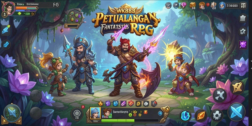 Tampilan gameplay seru dan menantang dari WK888 dalam genre RPG.
